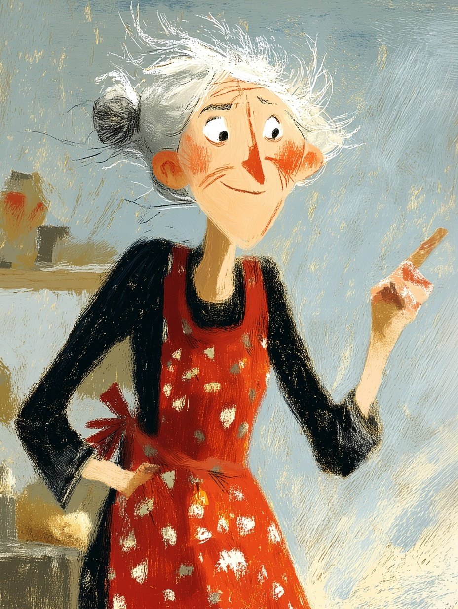 Illustrated cover of the Yiayia Maria children's flipbook