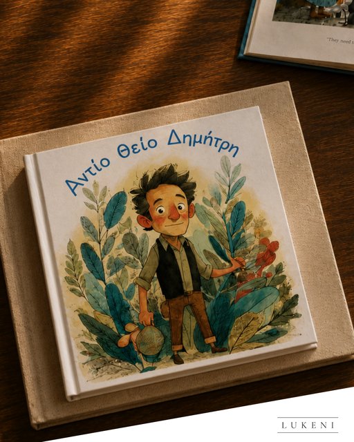 Children's biography cover, Antio Theio Dimitri