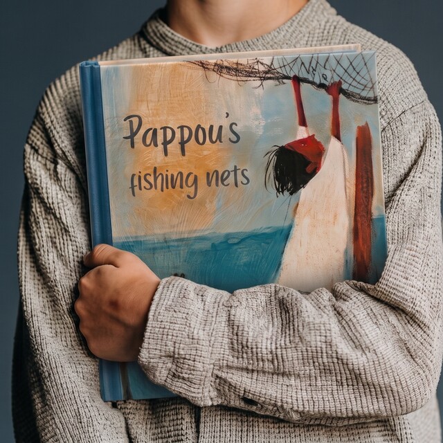 Lukeni kids heirloom gift, boy with the “Pappou's fishing nets” children's biography